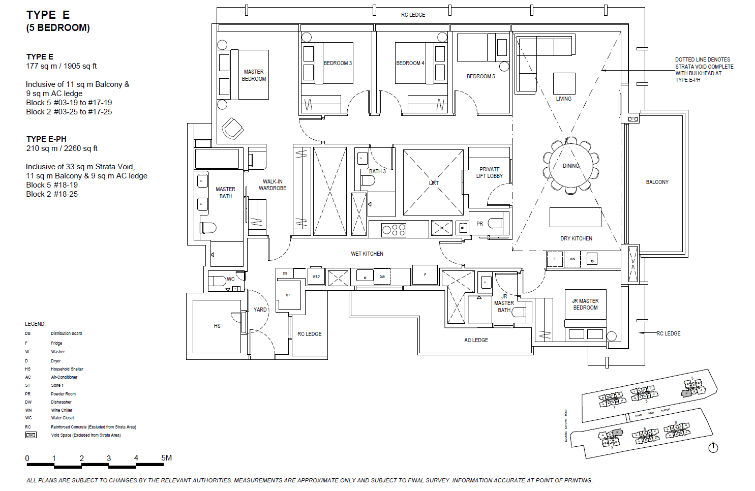 5 Bedroom Floor Plan
